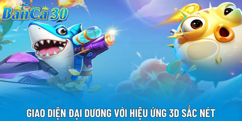Giao diện đại dương với hiệu ứng 3D sắc nét Giao diện đại dương với hiệu ứng 3D sắc nét
