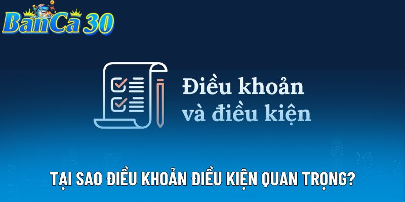 Tại sao điều khoản điều kiện quan trọng? Tại sao điều khoản điều kiện quan trọng?
